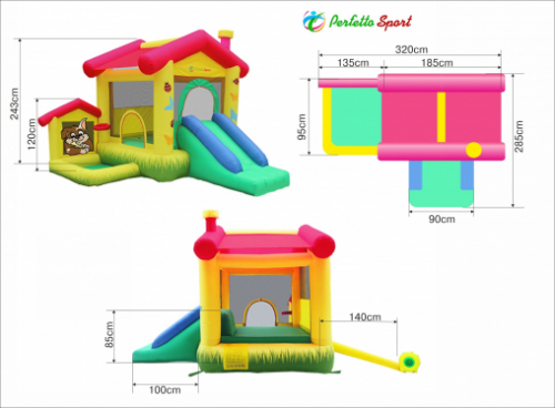 Батут надувной PERFETTO SPORT "Casa per amici" PS-504
