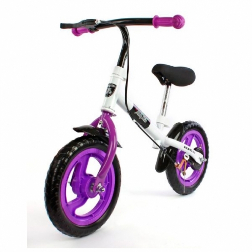 Беговел Moby kids, фиолет., ручн.тормоз