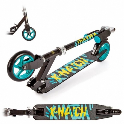 Скутер X-Match Fresh, 145 мм PU, черн.