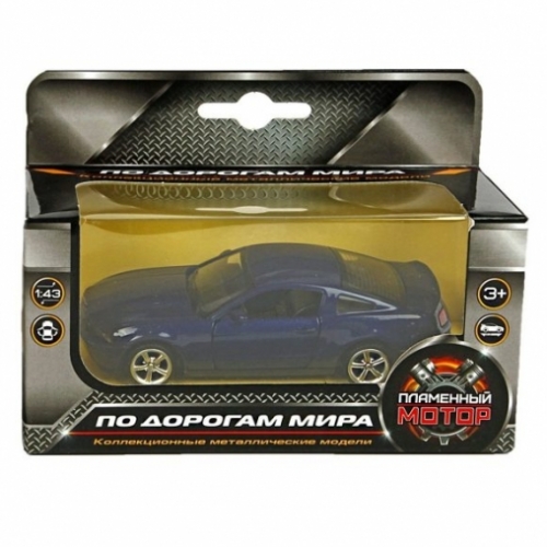 Машина мет. 1:43 Ford Mustang GT, откр.двери, цвета в ассорт., 12 см