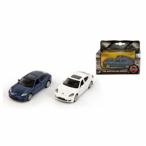 Машина мет. 1:43 Porsche Panamera Sоткр.двери, цвета в ассорт., 12 см