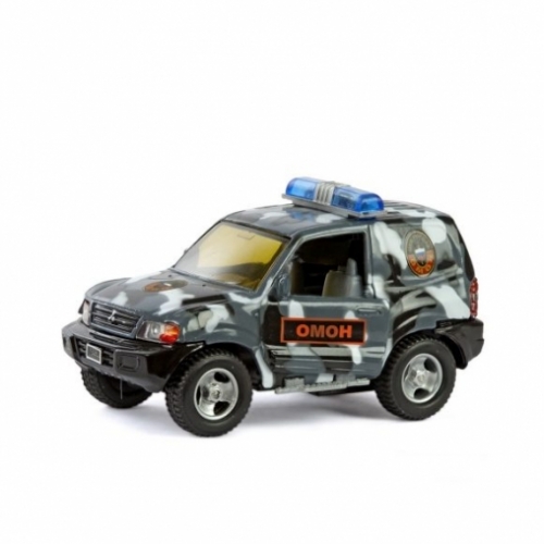 Машина мет. ин. 1:36 Mitsubishi Омон, свет, звук, откр.двери, 13 см