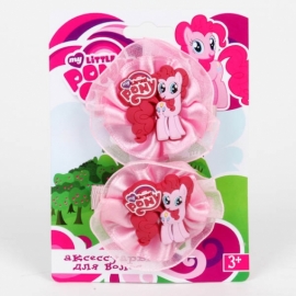 НАБОР ИЗ 2-Х ЗАЖИМОВ Д/ВОЛОС "ИГРАЕМ ВМЕСТЕ" С БАНТОМ И ФИГУРКОЙ MY LITTLE PONY