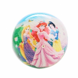 МЯЧ ПВХ "ИГРАЕМ ВМЕСТЕ" DISNEY. ПРИНЦЕССЫ. ПОЛНОЦВЕТ РАЗМЕР 23 СМ В СЕТКЕ
