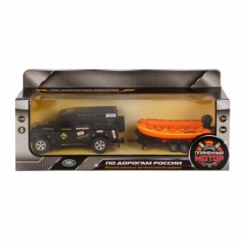 Машина мет. ин. 1:34 Land Rover Рафтинг, откр.двери, 15 см, (29см)