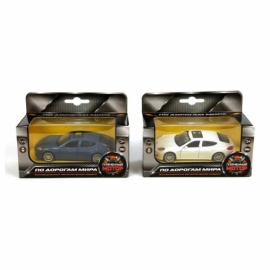 Машина мет. 1:43 Porsche Panamera Sоткр.двери, цвета в ассорт., 12 см