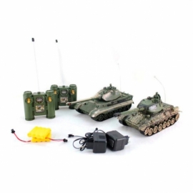Танковый бой р/у 1:28 Т-34 (СССР) - GERMANY KING TIGER (Германия)