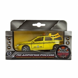Машина мет. ин. 1:36 Volvo V70 Такси, звук, откр.двери, 13 см