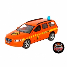 Машина мет. ин. 1:36 Volvo V70 Техпомощь, свет, звук, откр.двери, 13 см
