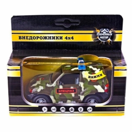 Машина мет. ин. 1:36 Mitsubishi Спецназ, свет, звук, откр.двери, 12 см