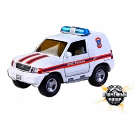 Машина мет. ин. 1:36 Mitsubishi МЧС России, свет, звук, откр.двери, 12 см артикул 87516